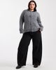 Vero Moda Curve Vero Moda Curve knit cardigan with rose applique buttons in gray - 2