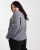 Vero Moda Curve Vero Moda Curve knit cardigan with rose applique buttons in gray - 4