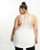 Vero Moda Curve Vero Moda Curve lace detail cami top in white - 2