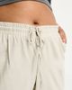 Vero Moda Curve Vero Moda Curve linen blend tapered pants in stone-Neutral - 3