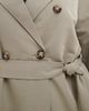 Vero Moda Curve Vero Moda Curve longline belted trench coat in stone-Neutral - 3