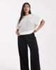 Vero Moda Curve Vero Moda Curve loose pull-on pants in black - 1