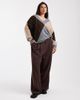 Vero Moda Curve Vero Moda Curve oversized argyle knit sweater in medium gray melange - 2