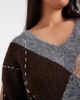 Vero Moda Curve Vero Moda Curve oversized argyle knit sweater in medium gray melange - 3