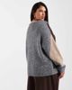 Vero Moda Curve Vero Moda Curve oversized argyle knit sweater in medium gray melange - 4