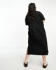 Vero Moda Curve Vero Moda Curve oversized t-shirt maxi dress in black - 2