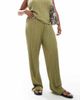 Vero Moda Curve Vero Moda Curve plisse pants in khaki green - part of a set - 4