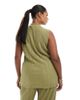 Vero Moda Curve Vero Moda Curve plisse sleeveless top in pistachio - part of a set-Green - 2