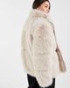Vero Moda Curve Vero Moda Curve plush faux-fur short coat in cream-White - 4