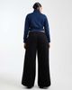 Vero Moda Curve Vero Moda Curve Remy mid rise wide leg jeans in black wash - 3