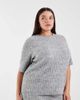 Vero Moda Curve Vero Moda Curve rib knit short sleeve top in heather gray - part of a set - 1