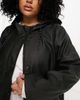 Vero Moda Curve Vero Moda Curve rubberized hooded raincoat in black - 4