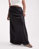 Vero Moda Curve Vero Moda Curve satin bias midi skirt in black - 3