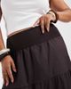 Vero Moda Curve Vero Moda Curve shirred waist tiered boho maxi skirt in chocolate-Brown - 3