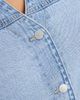 Vero Moda Curve Vero Moda Curve short sleeve button front denim mini dress in light blue wash - 3
