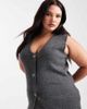 Vero Moda Curve Vero Moda Curve soft knit vest in gray melange - part of a set - 1