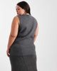 Vero Moda Curve Vero Moda Curve soft knit vest in gray melange - part of a set - 4
