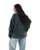 Vero Moda Curve Vero Moda Curve soft o-neck oversized sweater in balsam green - 2