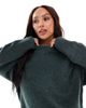 Vero Moda Curve Vero Moda Curve soft o-neck oversized sweater in balsam green - 4