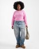Vero Moda Curve Vero Moda Curve soft round neck knit sweater in pink - 2