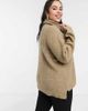 Vero Moda Curve Vero Moda Curve sweater with roll neck in beige-Pink - 2
