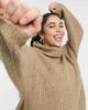 Vero Moda Curve Vero Moda Curve sweater with roll neck in beige-Pink - 3