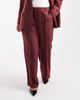 Vero Moda Curve Vero Moda Curve tailored herringbone wide leg pants in burgundy - part of a set - 2