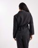 Vero Moda Curve Vero Moda Curve tailored tie side blazer in dark heather gray - part of a set - 3