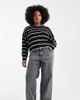 Vero Moda Curve Vero Moda Curve Tessa high rise wide leg jeans in medium gray wash - 1
