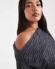 Vero Moda Curve Vero Moda Curve textured jersey off shoulder drapey top in asphalt gray - part of a set - 3