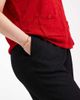 Vero Moda Curve Vero Moda Curve textured jersey pull on pants in black - 3
