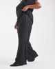 Vero Moda Curve Vero Moda Curve textured jersey wide leg pants in asphalt gray - part of a set - 3