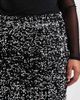 Vero Moda Curve Vero Moda Curve textured sequin mini skirt in black and silver - 4