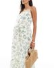 Vero Moda Maternity Vero Moda Maternity Easy cami ankle dress in conversational sea print-Green - 3