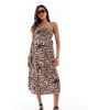 Vero Moda Maternity Vero Moda Maternity Easy shirred cami ankle dress in leopard-Neutral - 1