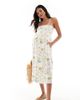 Vero Moda Maternity Vero Moda Maternity Easy shirred cami ankle dress in white floral - 1