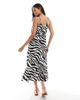 Vero Moda Maternity Vero Moda Maternity easy shirred cami ankle dress in zebra print-White - 3