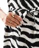 Vero Moda Maternity Vero Moda Maternity easy shirred cami ankle dress in zebra print-White - 4
