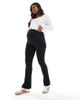 Vero Moda Maternity Vero Moda Maternity over the bump ribbed flared leggings in black - 2