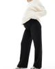 Vero Moda Maternity Vero Moda Maternity pleat front wide leg pants in black - 1
