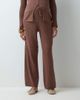 Vero Moda Maternity Vero Moda Maternity ribbed jersey over the bum wide leg pants set in cocoa brown - 3