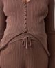 Vero Moda Maternity Vero Moda Maternity ribbed jersey over the bum wide leg pants set in cocoa brown - 4