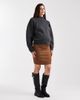 Vero Moda Maternity Vero Moda Maternity stretch faux suede mini skirt in tan-Brown - 2