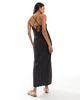 Vero Moda Maternity Vero Moda Maternity textured plisse cami maxi dress in chocolate-Brown - 3