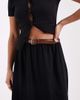 Vero Moda Petite Vero Moda Petite belted jersey midaxi skirt in black - 4