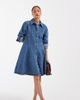 Vero Moda Petite Vero Moda Petite button up seam detailing denim mini dress in medium blue - 1