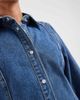 Vero Moda Petite Vero Moda Petite button up seam detailing denim mini dress in medium blue - 4