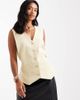 Vero Moda Petite Vero Moda Petite faux leather mini skirt with notch front in black - 1