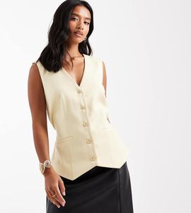 Vero Moda Petite Vero Moda Petite faux leather mini skirt with notch front in black