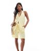 Vero Moda Petite Vero Moda Petite halterneck vest in pale yellow - part of a set - 1